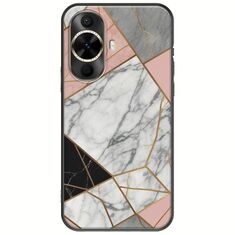 The Marble Collection - Modern Huawei Nova 12s Black TPU (Μαύρη Σιλικόνη)