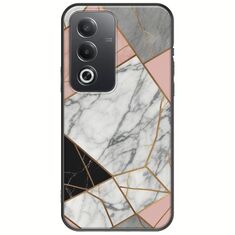 The Marble Collection - Modern Oppo A80 5G Black TPU (Μαύρη Σιλικόνη)