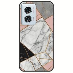 The Marble Collection - Modern Motorola Edge 50 Fusion 5G Black TPU (Μαύρη Σιλικόνη)