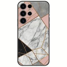 The Marble Collection - Modern Samsung Galaxy S25 Ultra 5G Black TPU (Μαύρη Σιλικόνη)