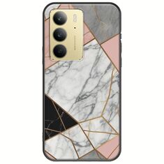 The Marble Collection - Modern Realme 14x 5G Black TPU (Μαύρη Σιλικόνη)