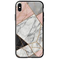 The Marble Collection - Modern iPhone X / XS Groove TPU (Tempered Glass και TPU)