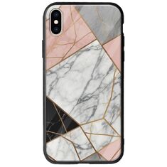 The Marble Collection - Modern iPhone XS Max Groove TPU (Tempered Glass και TPU)