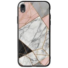 The Marble Collection - Modern iPhone XR Groove TPU (Tempered Glass και TPU)