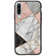 The Marble Collection - Modern Huawei P30 Groove TPU (Tempered Glass και TPU)