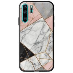 The Marble Collection - Modern Huawei P30 Pro Groove TPU (Tempered Glass και TPU)