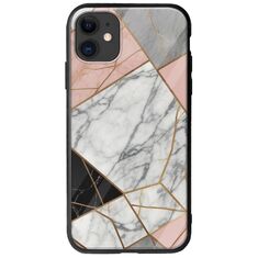 The Marble Collection - Modern iPhone 11 Groove TPU (Tempered Glass και TPU)