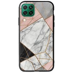 The Marble Collection - Modern Huawei P40 Lite Groove TPU (Tempered Glass και TPU)