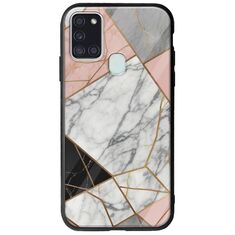 The Marble Collection - Modern Samsung Galaxy A21s Groove TPU (Tempered Glass και TPU)