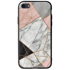 The Marble Collection - Modern iPhone SE 2020 Groove TPU (Tempered Glass και TPU)