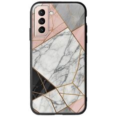 The Marble Collection - Modern Samsung Galaxy S21 Groove TPU (Tempered Glass και TPU)
