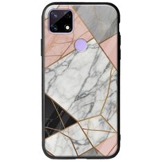 The Marble Collection - Modern Realme C21 Groove TPU (Tempered Glass και TPU)