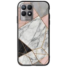 The Marble Collection - Modern Realme 8i Groove TPU (Tempered Glass και TPU)