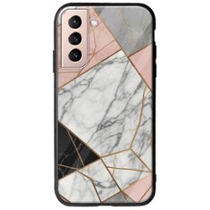 The Marble Collection - Modern Samsung Galaxy S21 FE 5G Groove TPU (Tempered Glass και TPU)