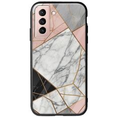 The Marble Collection - Modern Samsung Galaxy S22 Groove TPU (Tempered Glass και TPU)