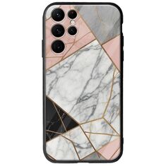 The Marble Collection - Modern Samsung Galaxy S22 Ultra Groove TPU (Tempered Glass και TPU)