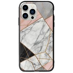 The Marble Collection - Modern iPhone 14 Pro Groove TPU (Tempered Glass και TPU)