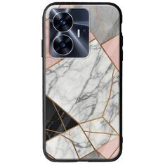 The Marble Collection - Modern Realme C55 Groove TPU (Tempered Glass και TPU)