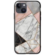 The Marble Collection - Modern iPhone 15 Plus Groove TPU (Tempered Glass και TPU)