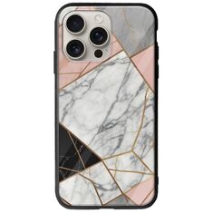 The Marble Collection - Modern iPhone 16 Pro Groove TPU (Tempered Glass και TPU)
