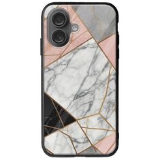 The Marble Collection - Modern iPhone 16 Plus Groove TPU (Tempered Glass και TPU)