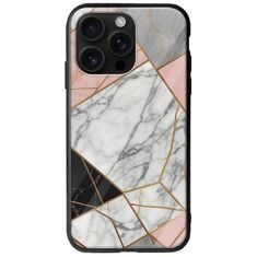 The Marble Collection - Modern iPhone 16 Pro Max Groove TPU (Tempered Glass και TPU)