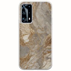 The Marble Collection - Natural Huawei P40 Flexible TPU (Διάφανη Σιλικόνη)