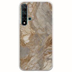 The Marble Collection - Natural Huawei Nova 5T Flexible TPU (Διάφανη Σιλικόνη)