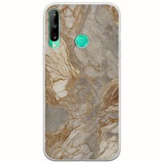 The Marble Collection - Natural Huawei P40 Lite E Flexible TPU (Διάφανη Σιλικόνη)