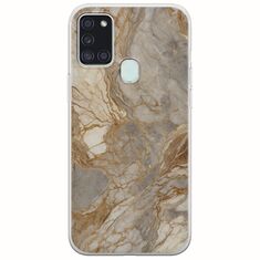 The Marble Collection - Natural Samsung Galaxy A21s Flexible TPU (Διάφανη Σιλικόνη)