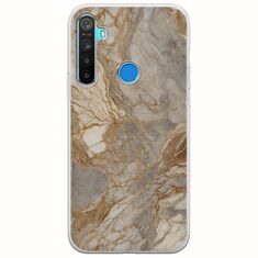 The Marble Collection - Natural Realme 5/5i/5s Flexible TPU (Διάφανη Σιλικόνη)