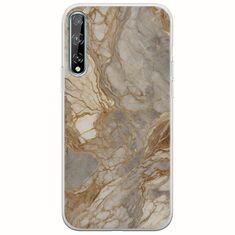The Marble Collection - Natural Huawei P Smart S Flexible TPU (Διάφανη Σιλικόνη)