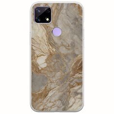 The Marble Collection - Natural Realme C21 Flexible TPU (Διάφανη Σιλικόνη)