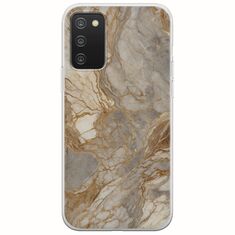 The Marble Collection - Natural Samsung Galaxy A02s Flexible TPU (Διάφανη Σιλικόνη)