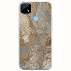 The Marble Collection - Natural Realme C21Y / Realme C25Y Flexible TPU (Διάφανη Σιλικόνη)