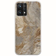 The Marble Collection - Natural Realme 9 Pro Plus Flexible TPU (Διάφανη Σιλικόνη)