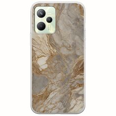 The Marble Collection - Natural Realme C35 Flexible TPU (Διάφανη Σιλικόνη)