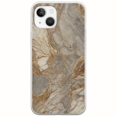 The Marble Collection - Natural iPhone 14 Flexible TPU (Διάφανη Σιλικόνη)