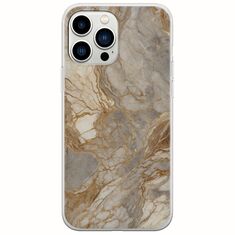 The Marble Collection - Natural iPhone 14 Pro Flexible TPU (Διάφανη Σιλικόνη)