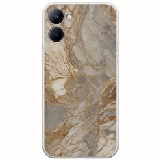 The Marble Collection - Natural Realme C33 Flexible TPU (Διάφανη Σιλικόνη)