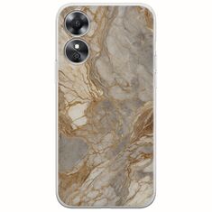 The Marble Collection - Natural Oppo A17 Flexible TPU (Διάφανη Σιλικόνη)