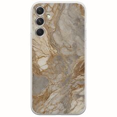 The Marble Collection - Natural Samsung Galaxy A34 5G Flexible TPU (Διάφανη Σιλικόνη)