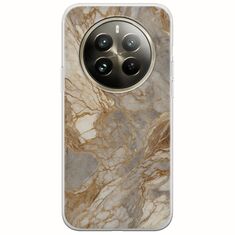The Marble Collection - Natural Realme 12 Pro Plus 5G Flexible TPU (Διάφανη Σιλικόνη)