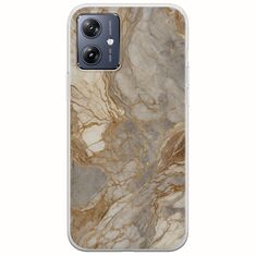The Marble Collection - Natural Motorola Moto G54 5G Flexible TPU (Διάφανη Σιλικόνη)