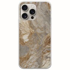 The Marble Collection - Natural iPhone 16 Pro Flexible TPU (Διάφανη Σιλικόνη)