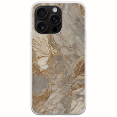 The Marble Collection - Natural iPhone 16 Pro Max Flexible TPU (Διάφανη Σιλικόνη)