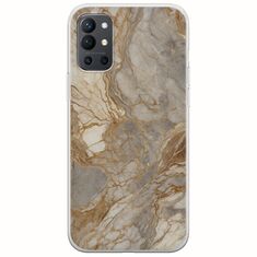 The Marble Collection - Natural OnePlus 9R 5G Flexible TPU (Διάφανη Σιλικόνη)