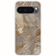 The Marble Collection - Natural Google Pixel 9 Pro XL 5G Flexible TPU (Διάφανη Σιλικόνη)