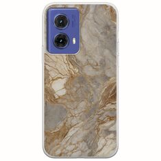 The Marble Collection - Natural Motorola Moto G85 5G Flexible TPU (Διάφανη Σιλικόνη)