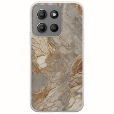 The Marble Collection - Natural Motorola Moto G15 Flexible TPU (Διάφανη Σιλικόνη)